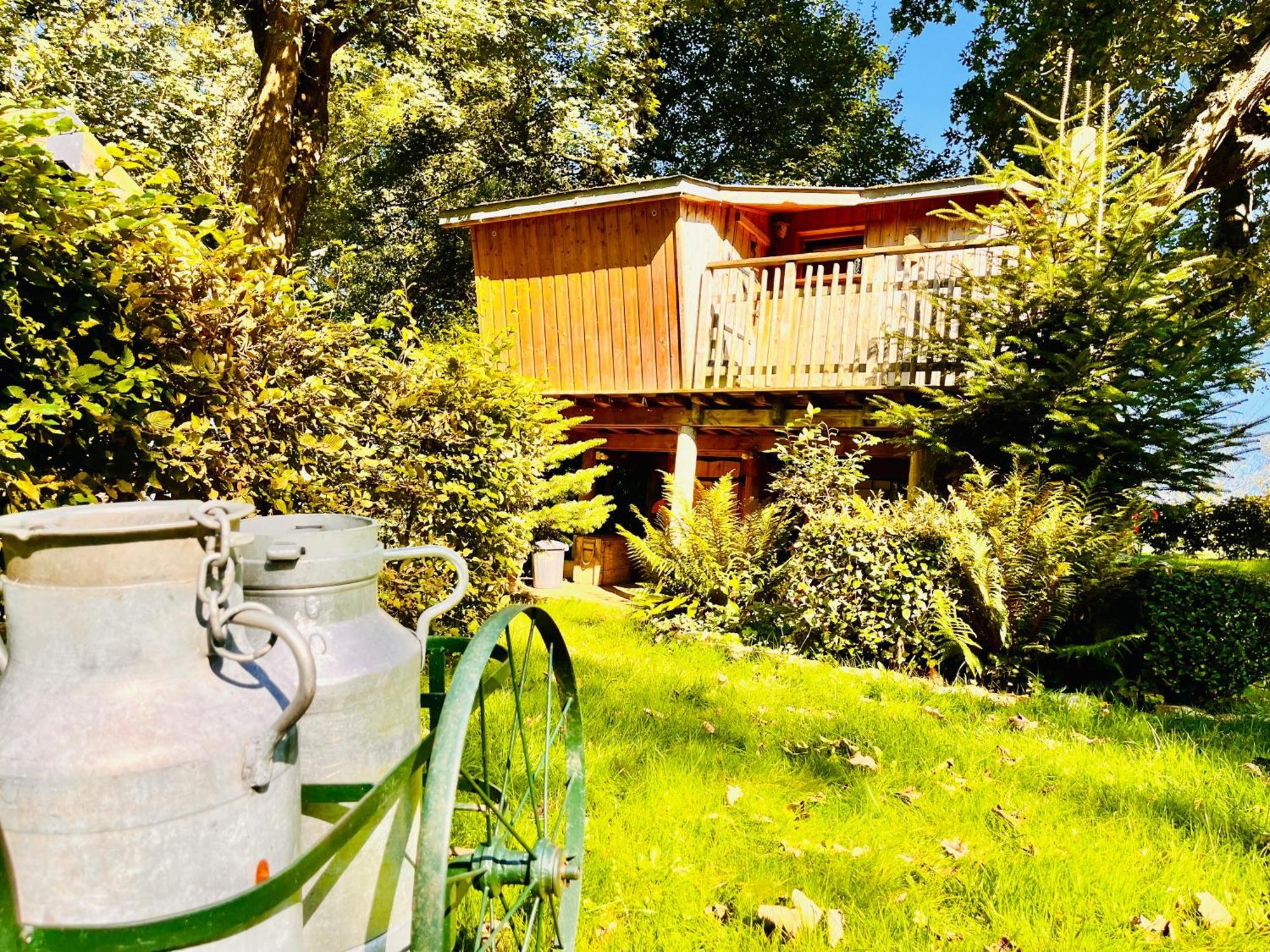 La Cabane Perchee Du Trappeur Écrainville 외부 사진