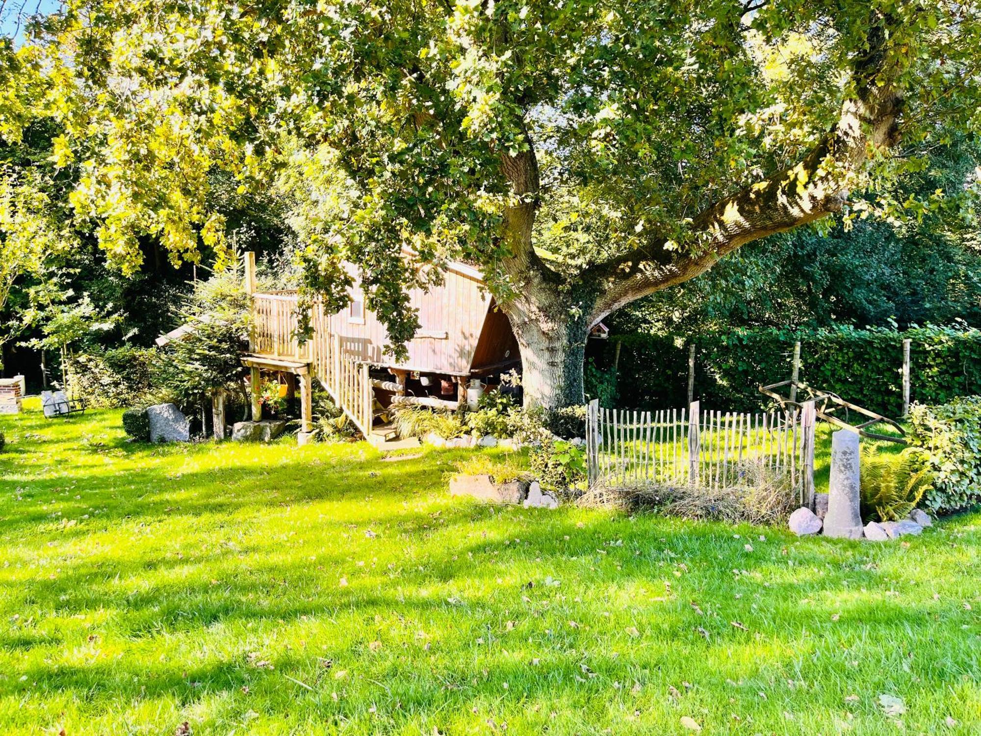 La Cabane Perchee Du Trappeur Écrainville 외부 사진