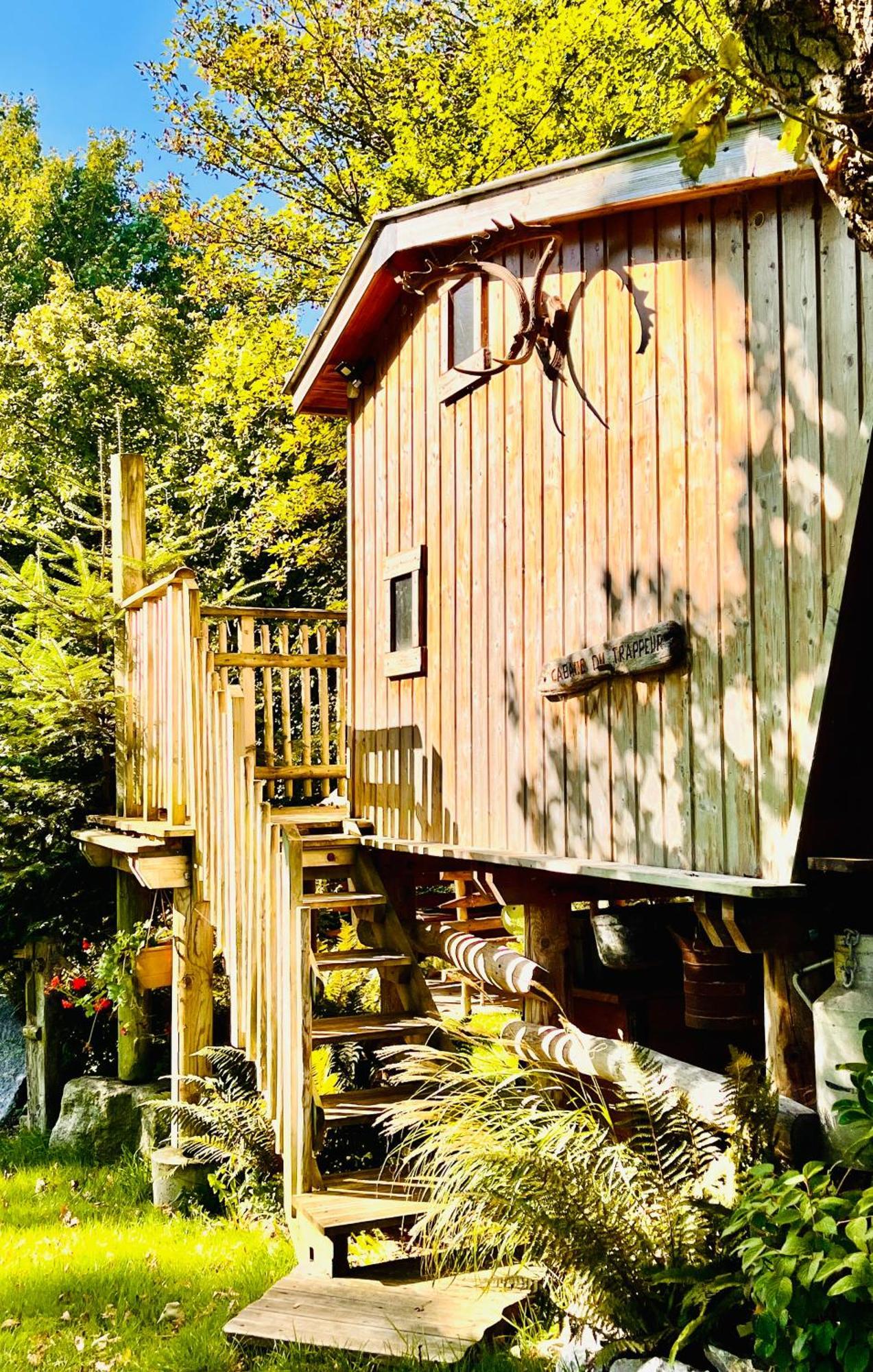 La Cabane Perchee Du Trappeur Écrainville 외부 사진